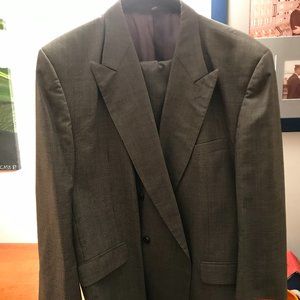 Grey, 2 piece, double breasted suit